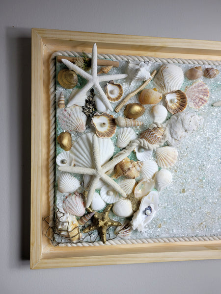Sea Green Handcrafted Seashell Artwork – Leggon's Legacy