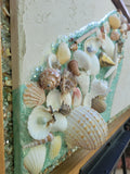 Teal Seashell Handmade Artwork